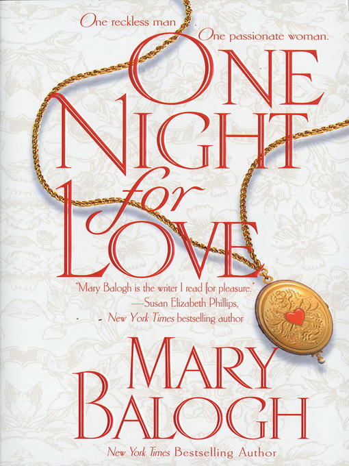 Title details for One Night for Love by Mary Balogh - Wait list